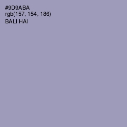 #9D9ABA - Bali Hai Color Image